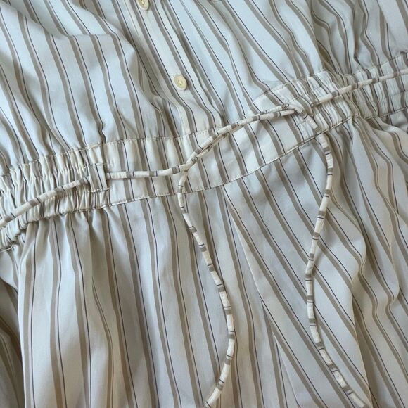 Faithfull Faia Romper Shadow Stripe Butter Cream Size 12 - Picture 8 of 10